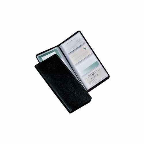 Cardinal Black Sewn Vinyl 96 Card File 6pk - CRD-34422