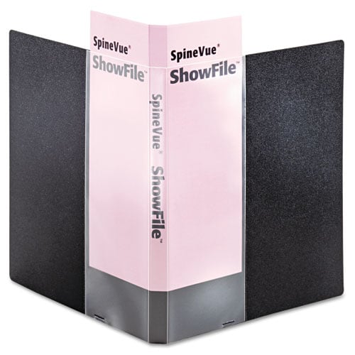 Cardinal Black ShowFile SpineVue 12 Pocket Presentation Book 12pk - CRD-51132CB