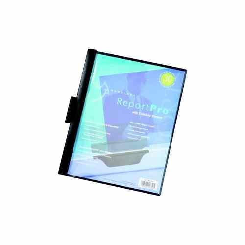 Cardinal Clear ReportPro w/Black SlideGrips Report Covers (Pack of 250) - CRD-2203 BLA