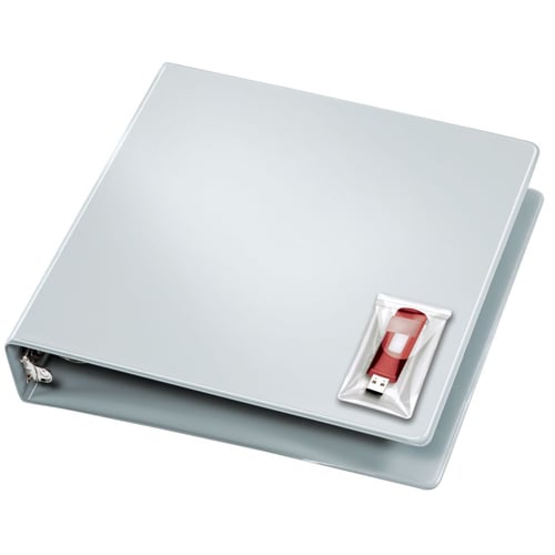 Cardinal Clear Self-Stick HOLDit USB Pockets 10 Packs (120 Packs, 6/Pack) - 21140