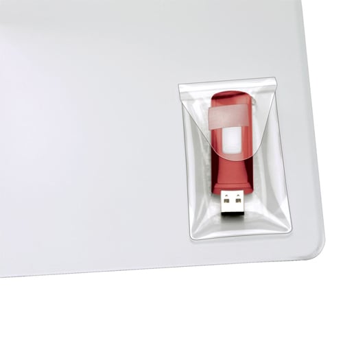 Cardinal Clear Self-Stick HOLDit USB Pockets 10 Packs (120 Packs, 6/Pack) - 21140