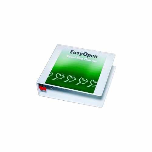 Cardinal EasyOpen ClearVue 2" White Round Ring Binder 12pk - CRD-11120