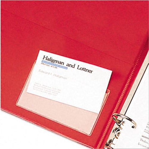 Cardinal HOLDit! Business Card Pocket - 10pk