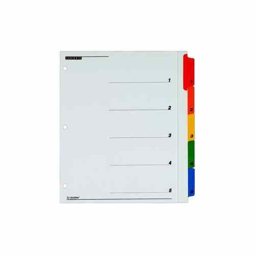 Cardinal Multi-Color Extra Wide Table of Contents/5 Tab Divider 24pk - CRD-61318 - Clearance Sale