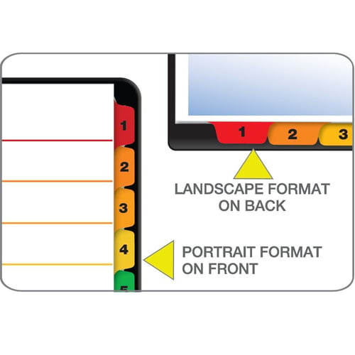 Cardinal Multi-Color Table of Contents/8 Tab Divider - 144pk - CRD-60828