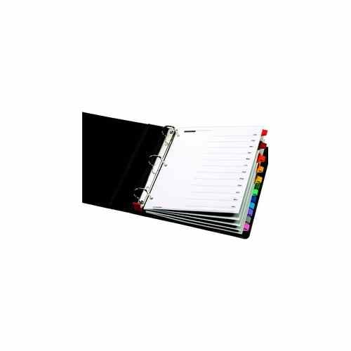 Cardinal Multi-Color Table of Contents/Month Tab Divider 24pk - CRD-60318CB