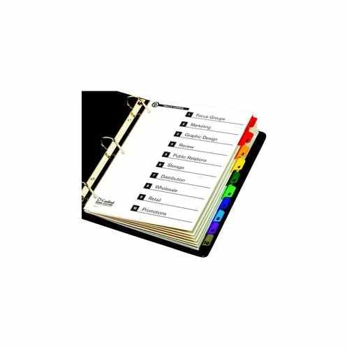 Cardinal Recycled Printable Table of Contents/10 Tab Divider 24 sets - CRD-71018