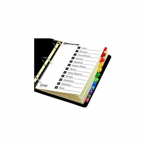 Cardinal Recycled Printable Table of Contents/12 Tab Divider 24 sets - CRD-71218