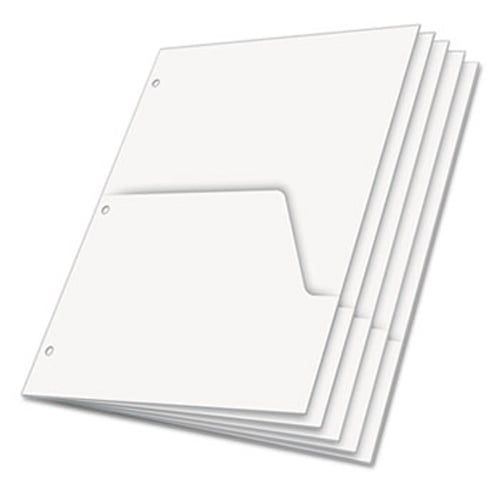 Cardinal White Double Pocket Dividers 24pk - CRD-60155