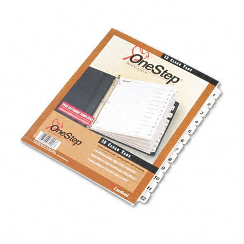Cardinal White Printable Table of Contents/12 Tab Divider (144 Sets) CRD-61213