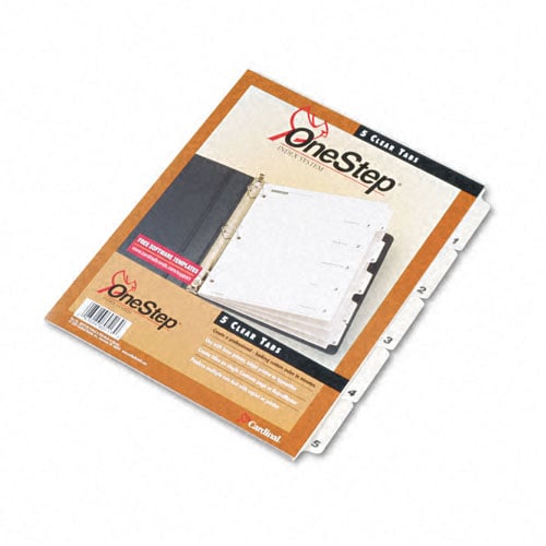 Cardinal White Printable Table of Contents/5 Tab Divider (144 Sets) - CRD-60513