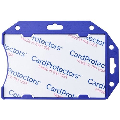 CardProtectors 3.38" x 2.13" Open-Face Rigid Shielded Vinyl 1-Card Holders - 50pk