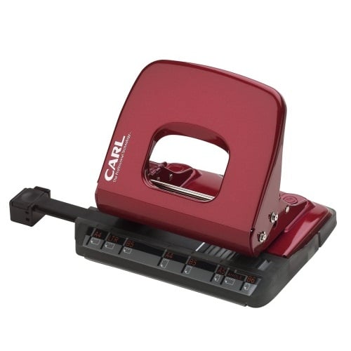 Carl Red Alysis 2 Hole Paper Punch - 18 Sheets