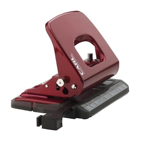 Carl Red Alysis 2 Hole Paper Punch - 18 Sheets