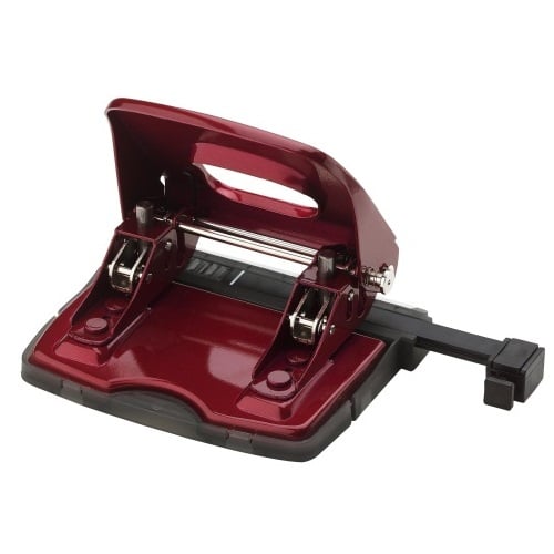 Carl Red Alysis 2 Hole Paper Punch - 18 Sheets
