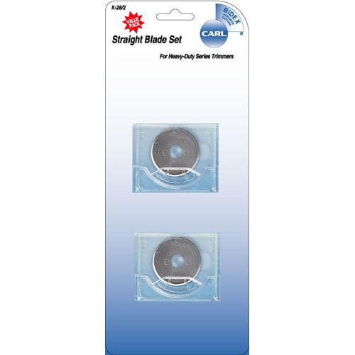 Carl K-28/2 Replacement Straight Blade - 2 Pack
