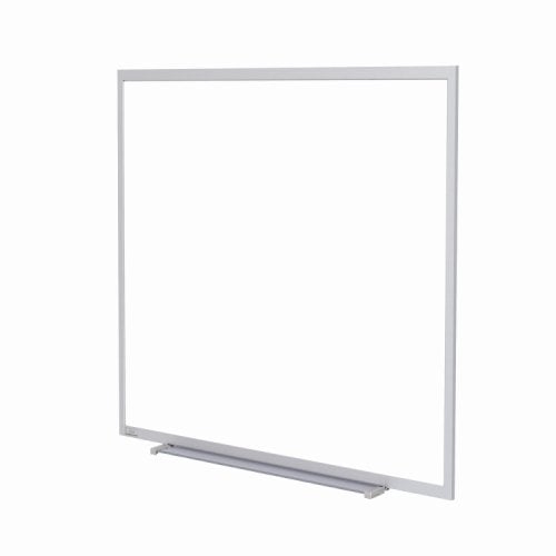 Ghent 48.5" x 48.5" Magnetic Porcelain Whiteboard with Aluminum Frame