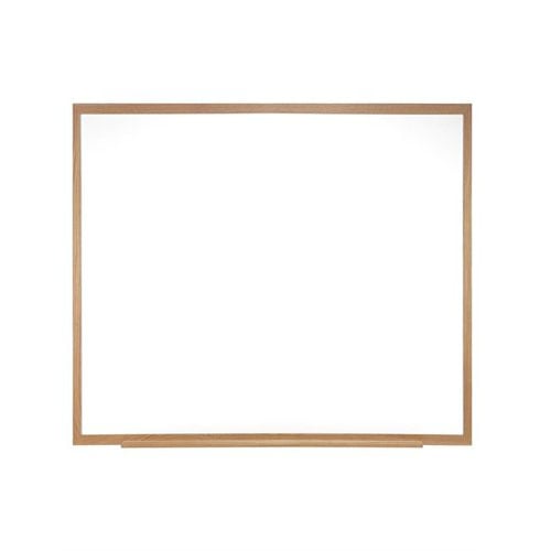 Ghent 48.5" x 48.5" Magnetic Porcelain Whiteboard with Wood Frame