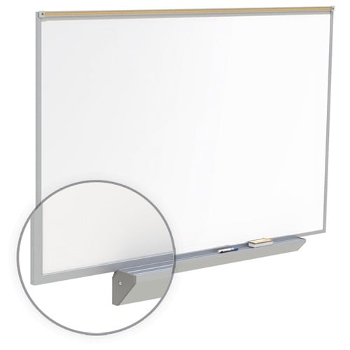 Centurion Premium Magnetic Porcelain Aluminum Frame Whiteboards with Maprail