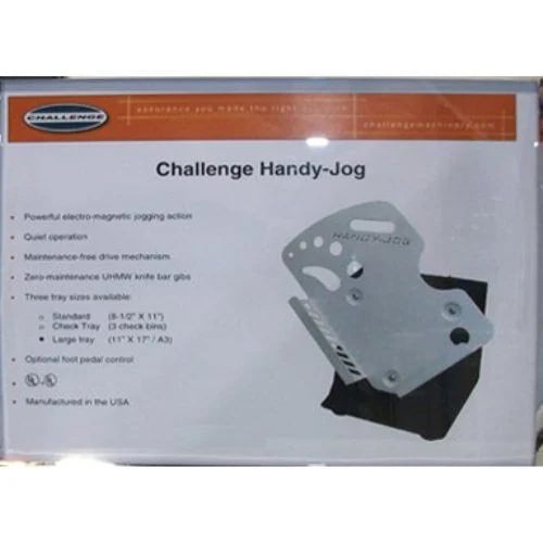 Challenge Handy-Jog Large Tray Paper Jogger and Accessories