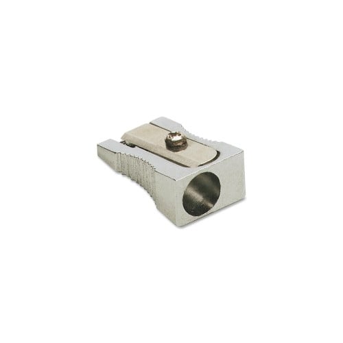 Charles Leonard 1 Hole Silver Sharpener for Standard Size Pencils