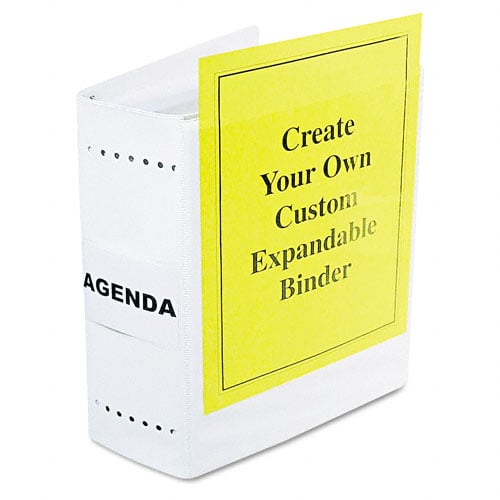 Charles Leonard White VariCap6 Expandable Storage Binder