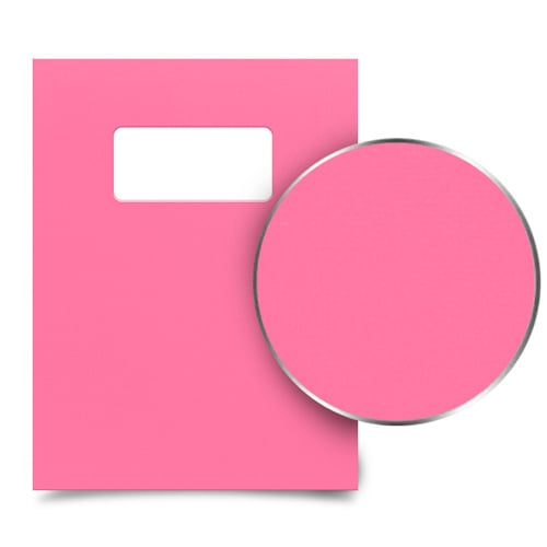 Cheery Cherry 8.5" x 11" Card Stock Covers with Windows - 100 Sets