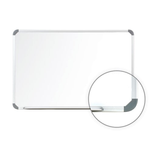 Cintra 18" x 24" Magnetic Painted Steel Whiteboard with Euro Style Aluminum Frame