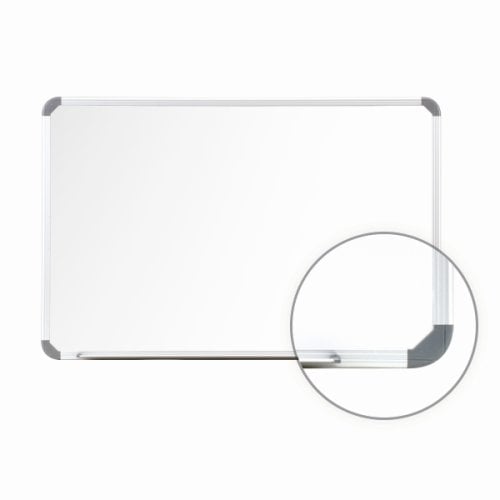 Cintra 48" x 72" Magnetic Painted Steel Whiteboard with Euro Style Aluminum Frame