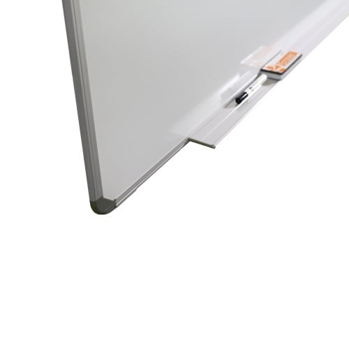 Cintra 48" x 96" Magnetic Painted Steel Whiteboard with Euro Style Aluminum Frame