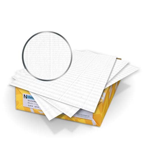 Classic Laid Avon Brilliant White 8.75" x 11.25" 100lb Covers With Windows - 50pk