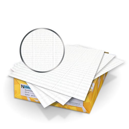 Classic Laid Solar White 8.75" x 11.25" 120lb Covers With Windows - 50pk