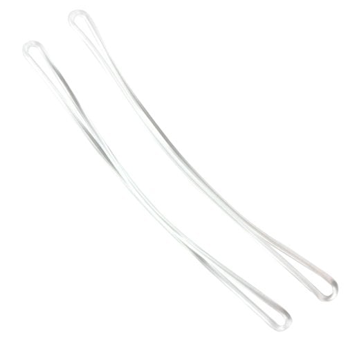 Clear 6" Plastic Luggage Loops - 100pk