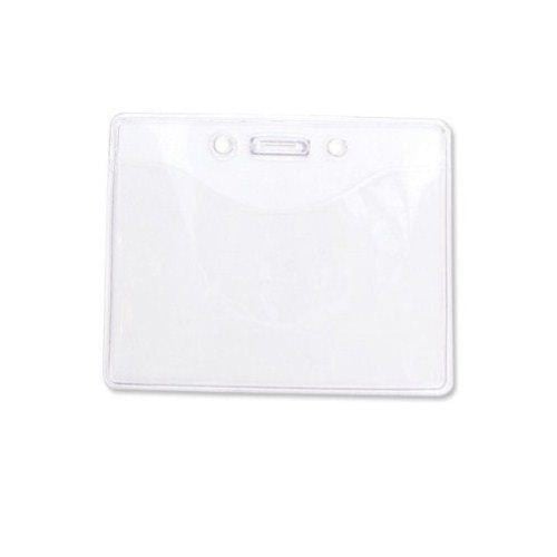 Clear Horizontal Anti-Print Transfer Badge Holders - 100pk