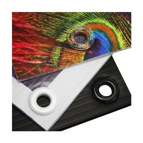 #3  7/16" (12mm) Long Barrel Clear Plastic Grommets - 500 Sets