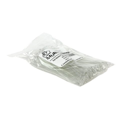 Clear Plastic Luggage Loops - 100pk