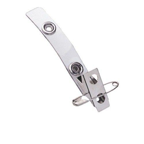 Clear Vinyl Straps with 2-Hole Clips and Safety Pins - 100pk