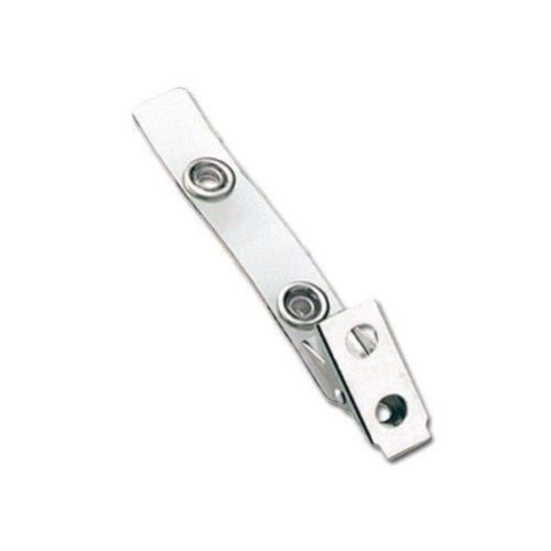 Clear Vinyl Straps with 2-Hole Large Snap Clips - 100pk