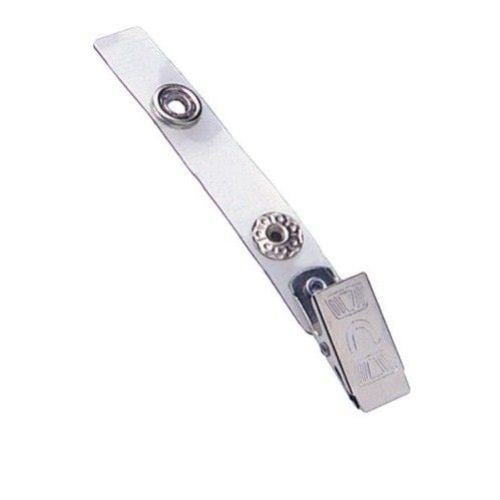 Clear Vinyl Straps with "U" Bulldog Clips - 500pk - Clearance Sale