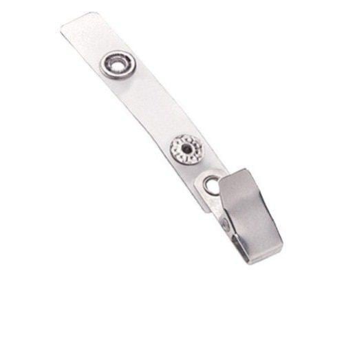 Clear Vinyl Straps with Smooth Face Clips - 100pk