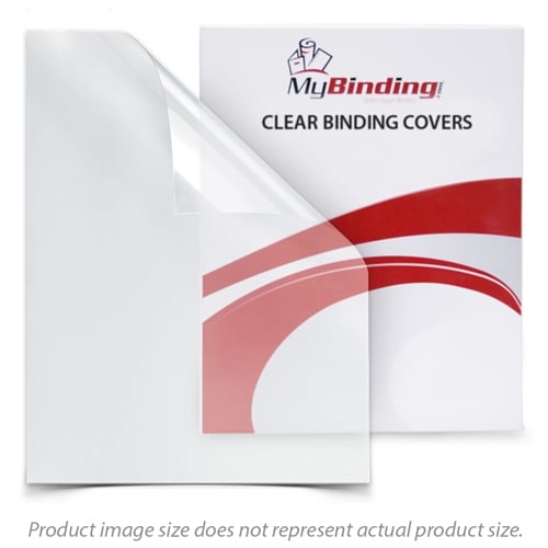 15mil Ultra Heavy Duty 8.5" x 11" Clear Binding Covers [With Tissue] - 100pk