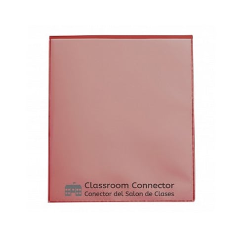 C-Line Red Classroom Connector School-To-Home Two-Pocket Folder 25pk - CLI-32004