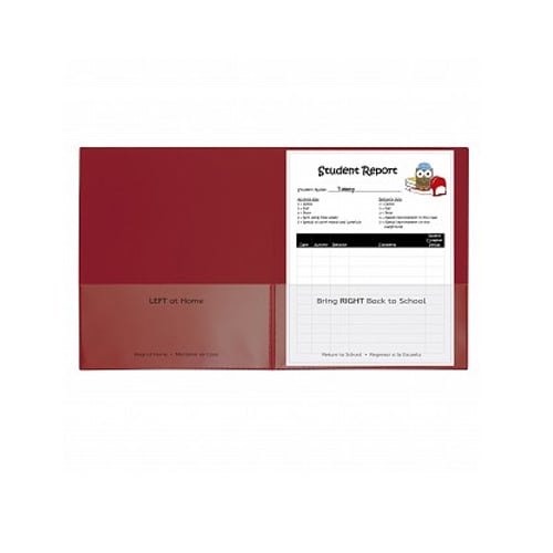 C-Line Classroom Connector School-To-Home Two-Pocket Folder