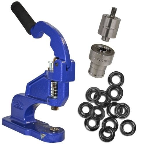 ClipsShop CSTEP-2 Grommet Press Kit with #2 Self-Piercing Die and 500 Black Oxide Grommets