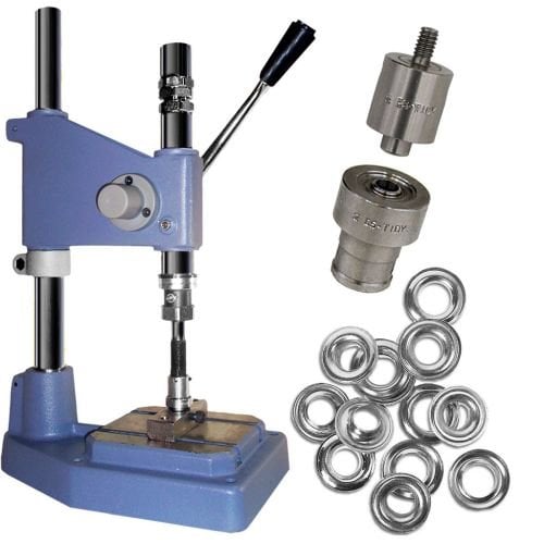 ClipsShop CSTON-1 Grommet Press Kit with #2 Self-Piercing Die and 500  Nickel Grommets