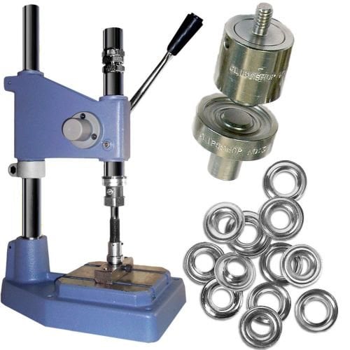 ClipsShop CSTON-1 Grommet Press Kit with #3 Self-Piercing Die and 500  Nickel Grommets