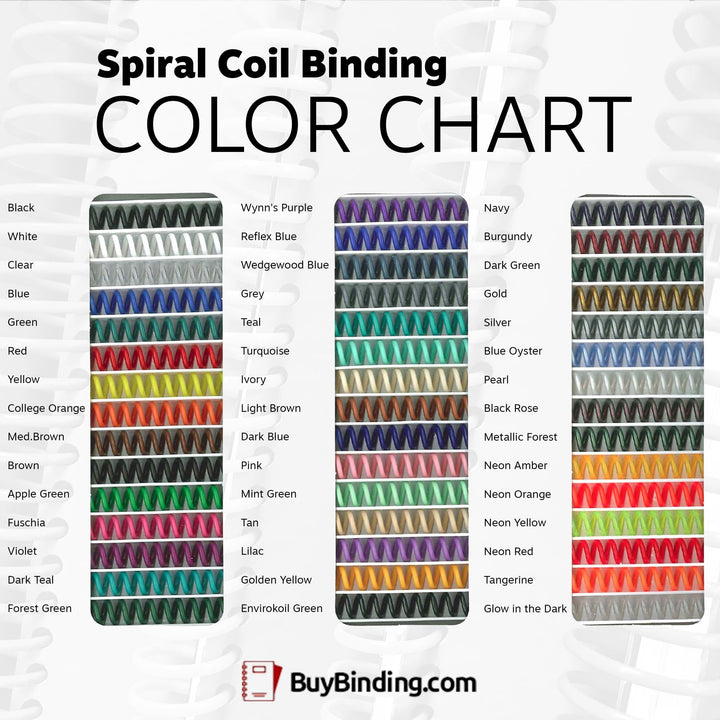32mm Blue Oyster 4:1 Pitch Spiral Binding Coil - 100pk