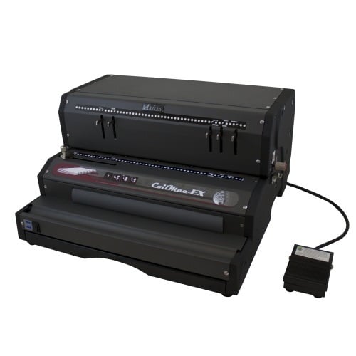 Akiles CoilMac-EX 4:1 Round Hole Electric Coil Binding Machine w/ Electric Inserter