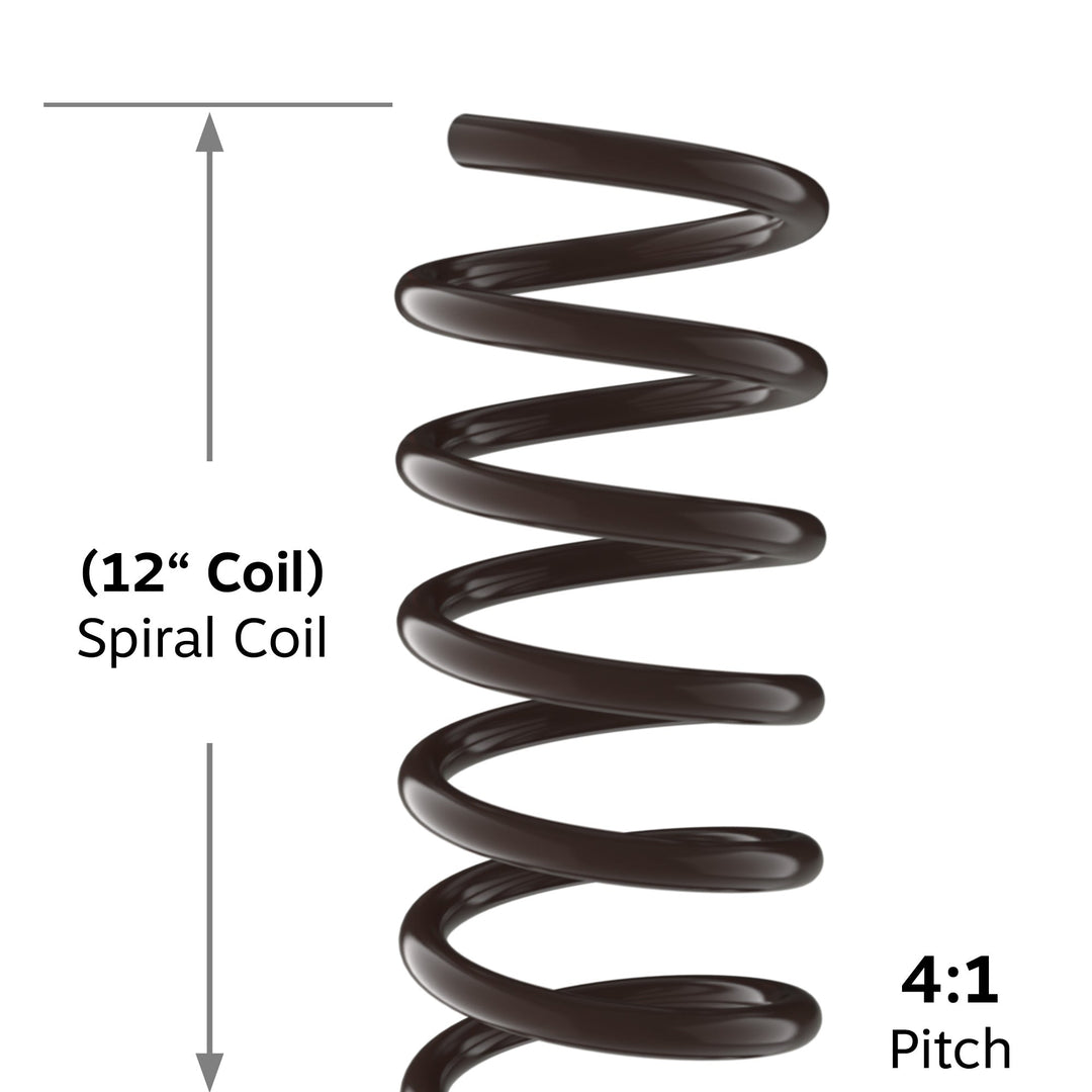 8mm Brown 4:1 Pitch Spiral Binding Coil - 100pk
