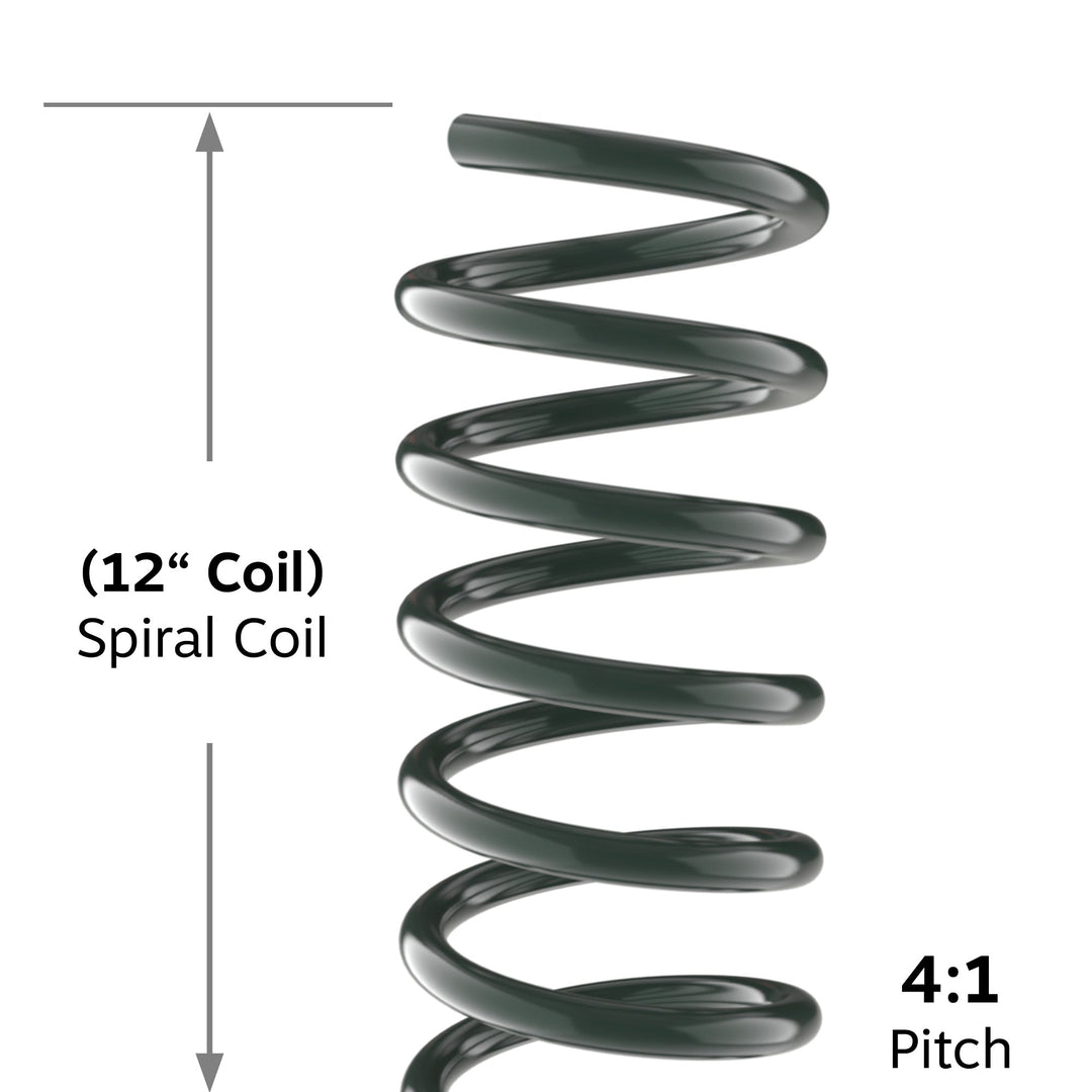 Dark Green 4:1 Pitch Plastic Spiral Binding Coil - 100pk